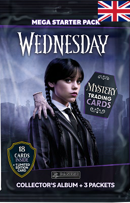 WEDNESDAY- Panini Trading cards (1 col + 3 poch + 1 Ed lim.) - ENG