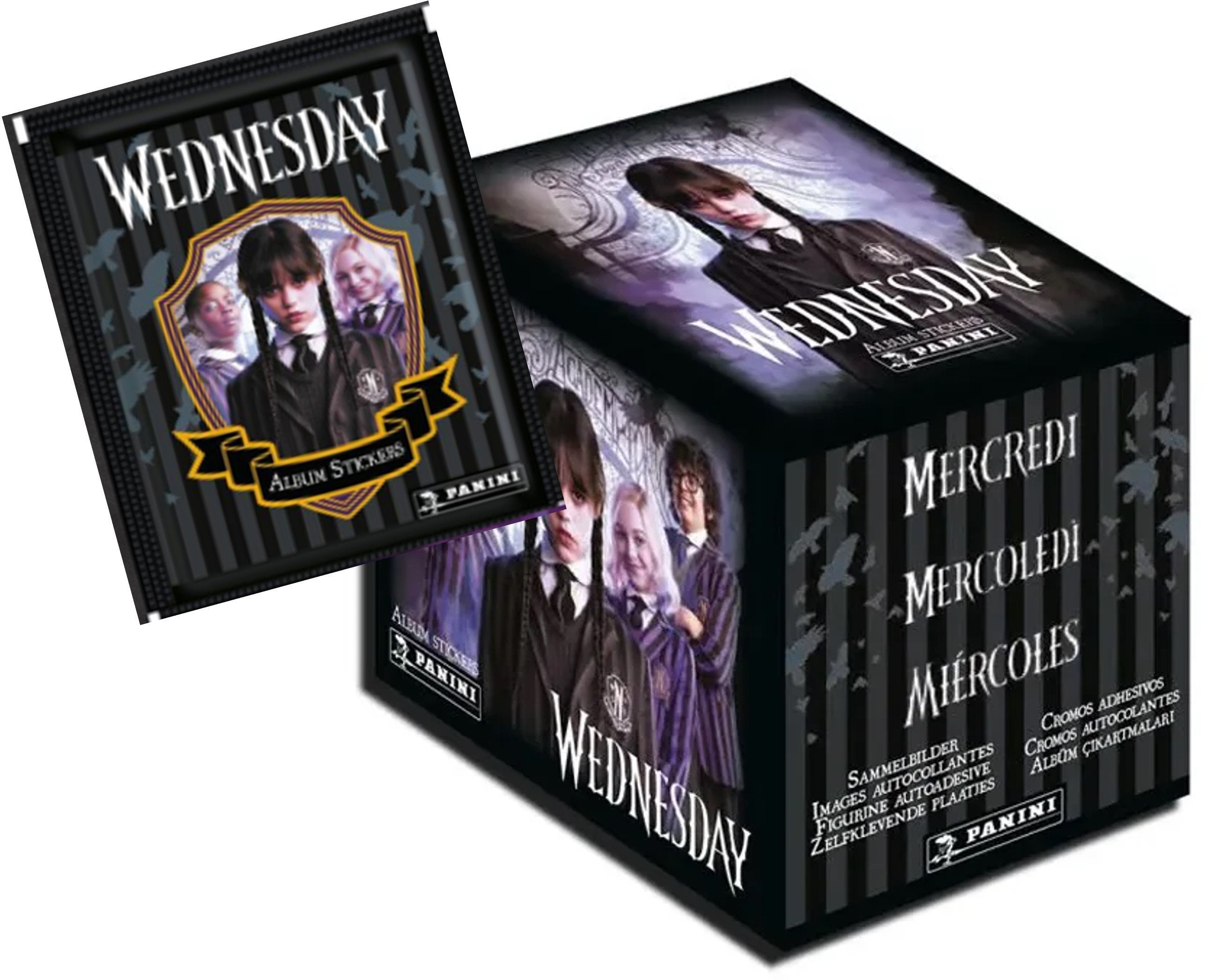 WEDNESDAY - Panini Display 36 Packet Stickers