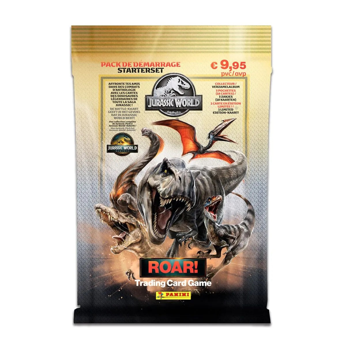 JURASSIC WORLD - Panini Trading cards (1 Binder + 3 poch + 1 Ed lim.)