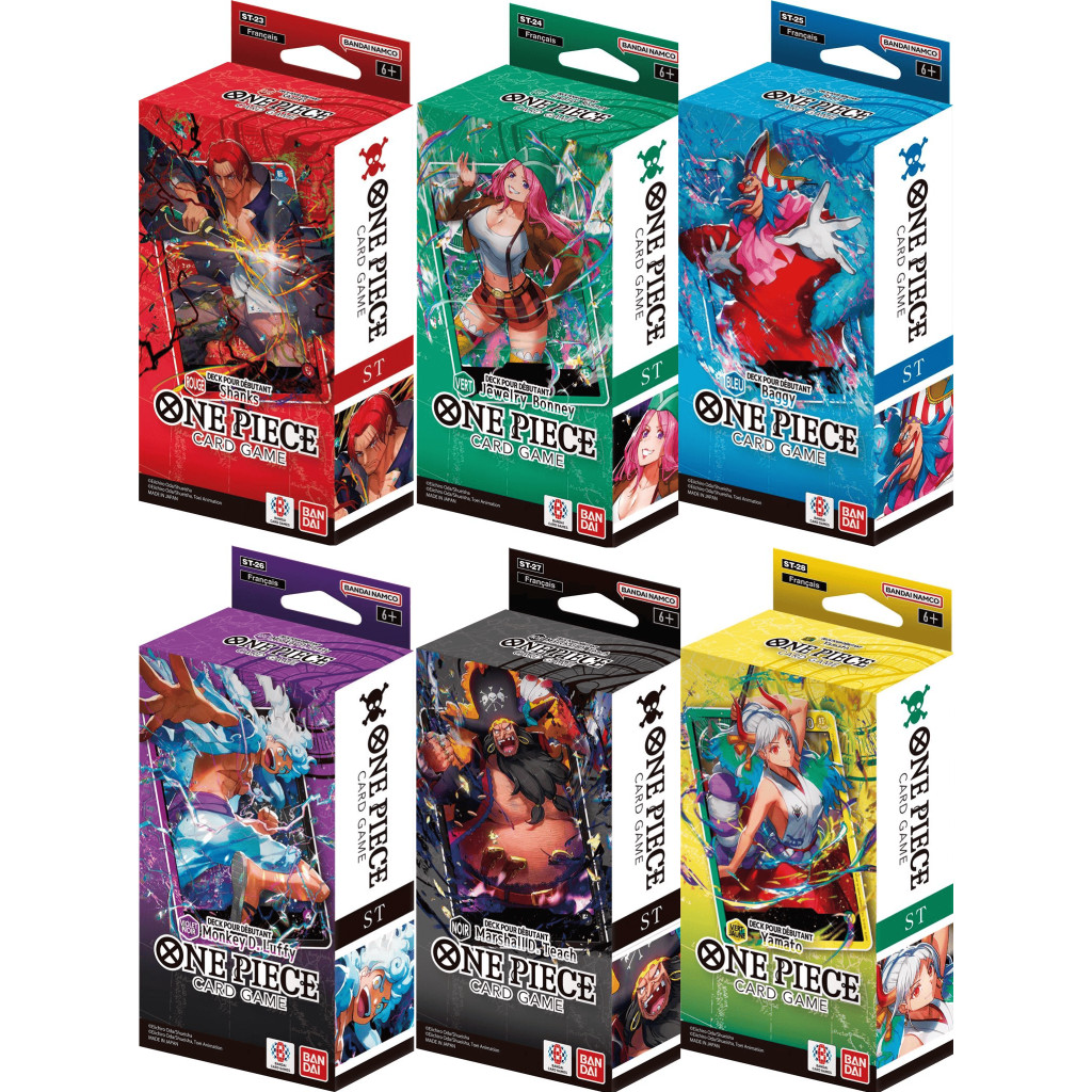 ONE PIECE - Display 6 Deck Debutant 02 (ST23-ST28) - French