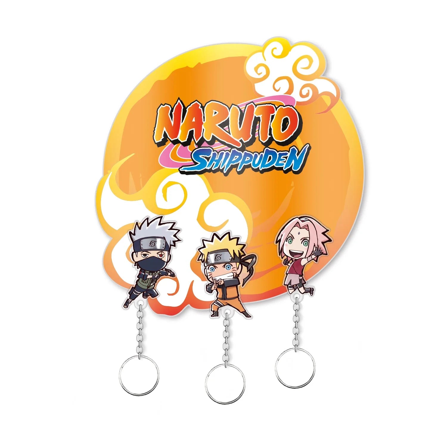 NARUTO - Wall Key Holder with 3 Keyrings