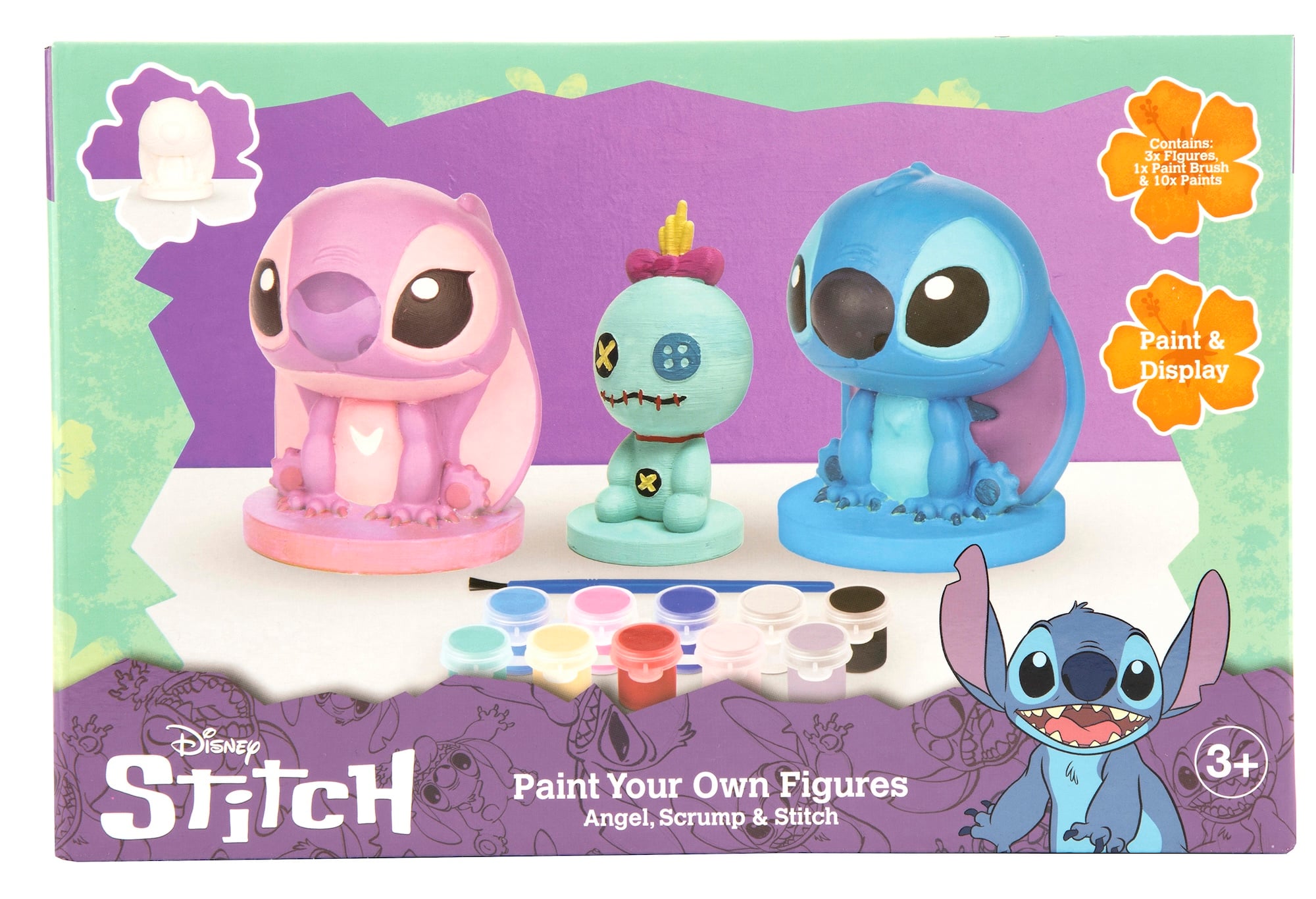 STITCH & ANGEL & SCRUMP - Set of 3 Figures to Paint
