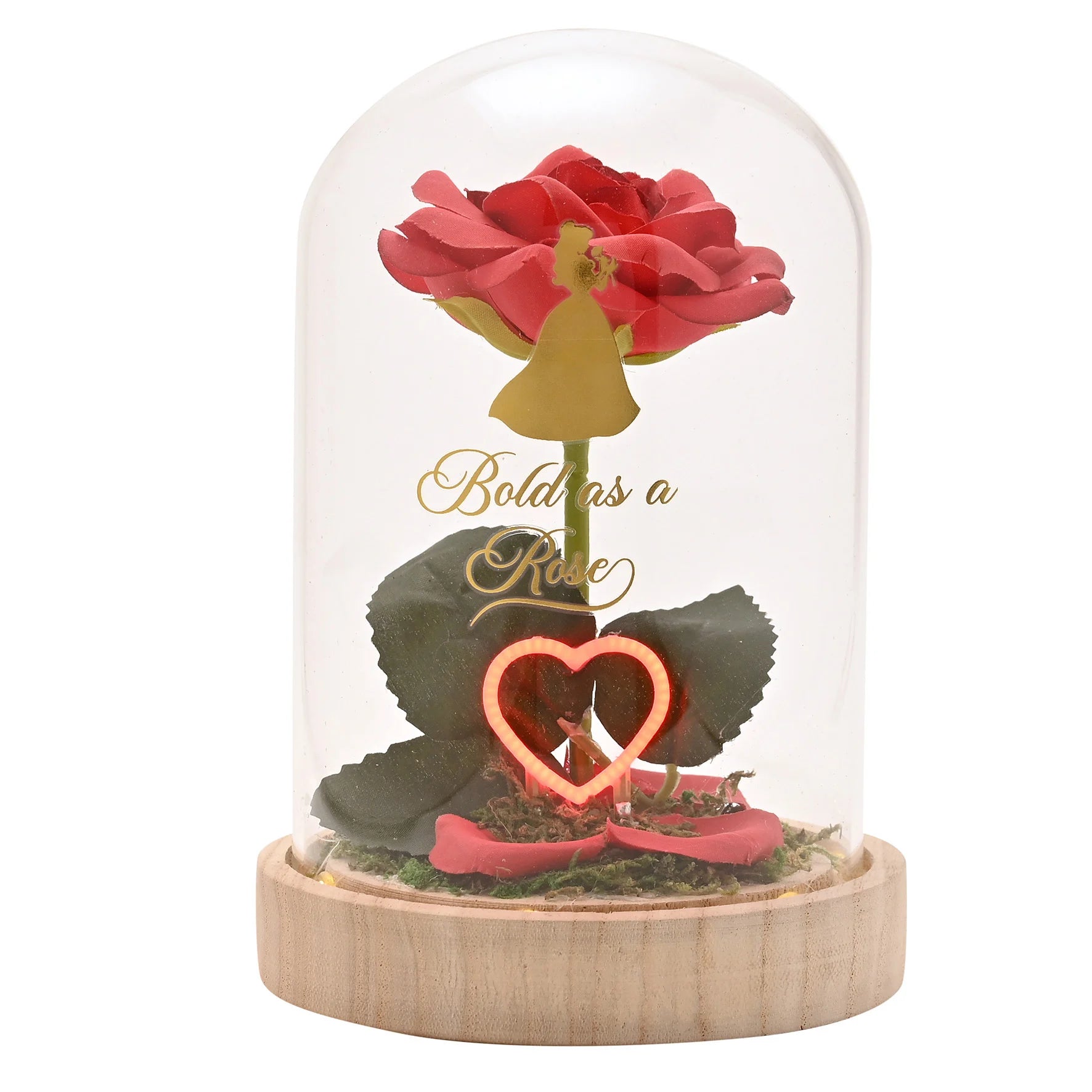 DISNEY PRINCESS - Belle - Floral Cloche with a Neon Light