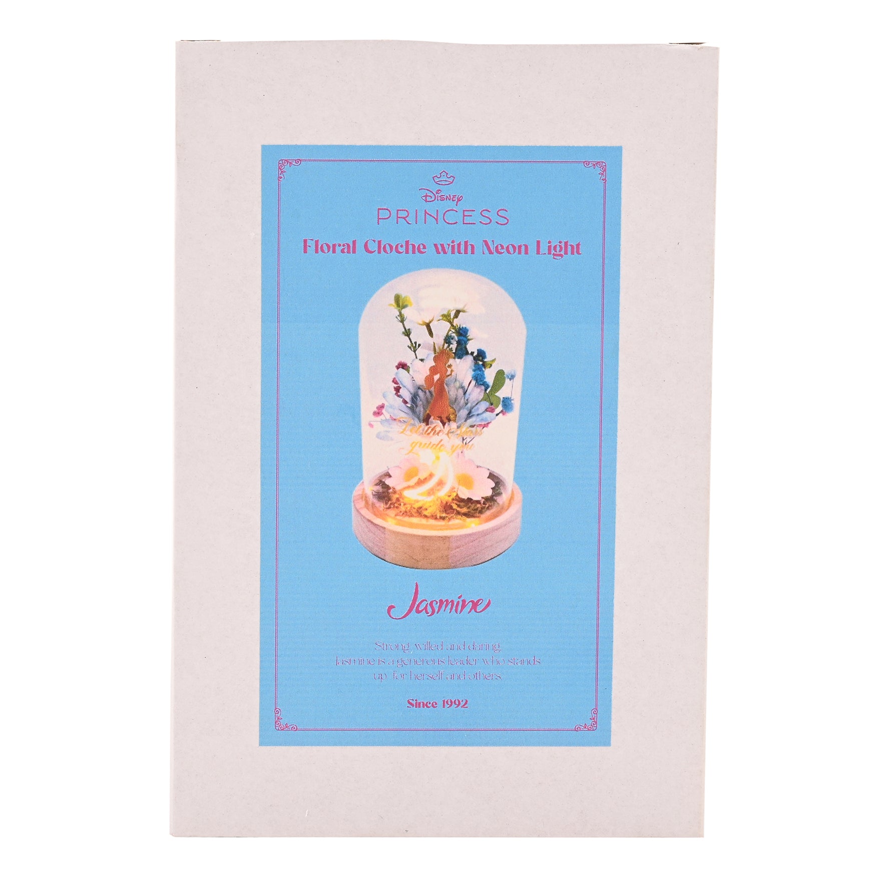 DISNEY PRINCESS - Jasmine - Floral Cloche with a Neon Light