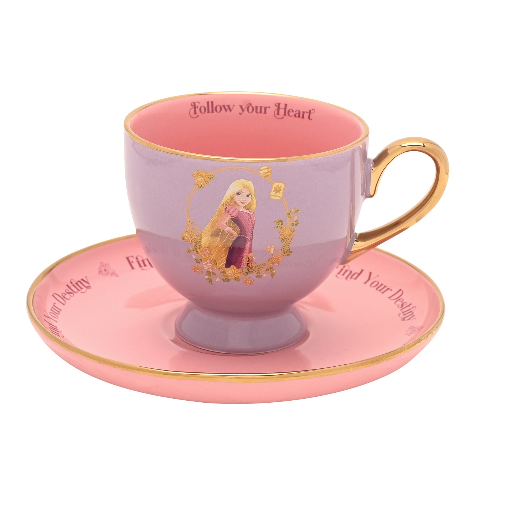 DISNEY PRINCESS - Rapunzel - Tea Cup + Saucer 7oz