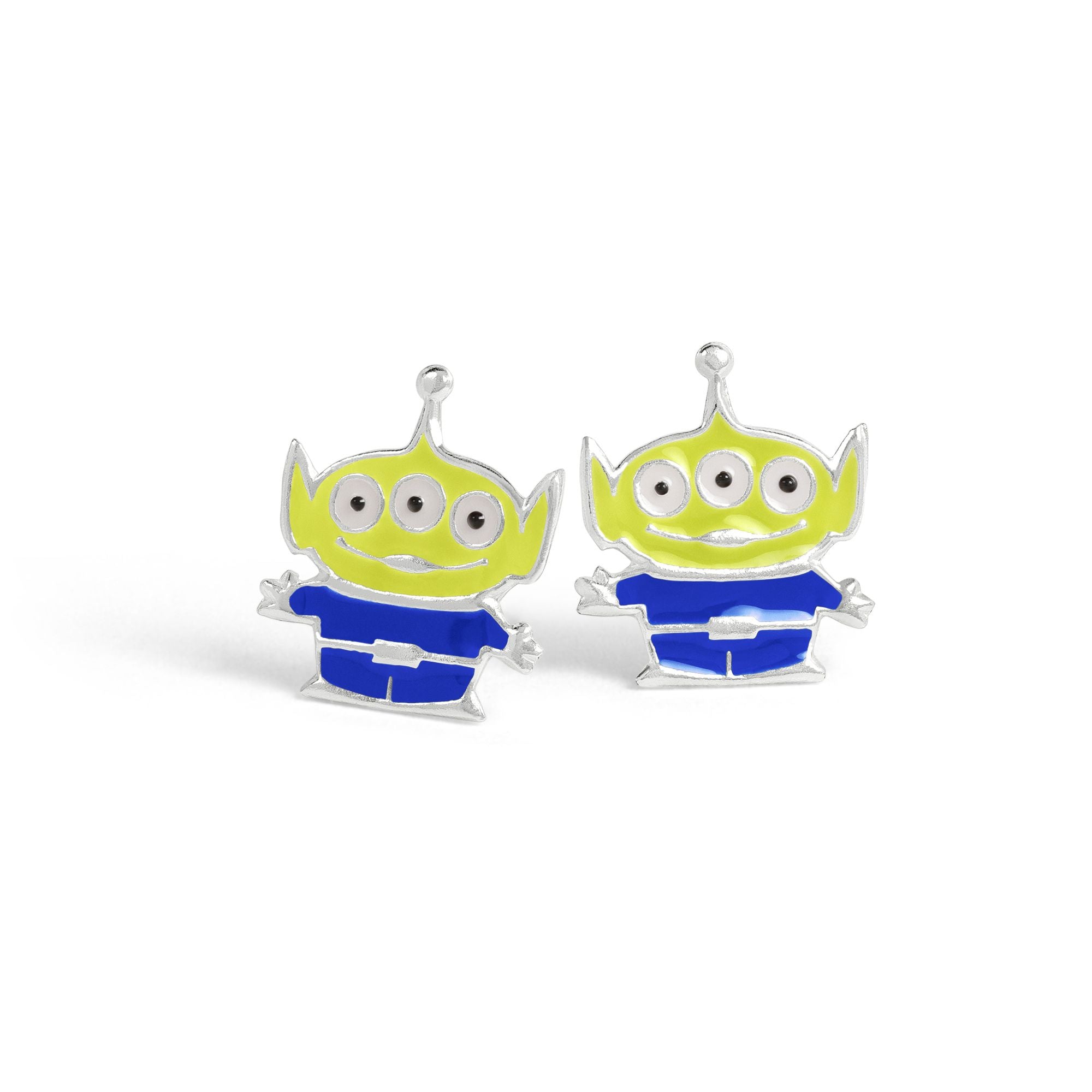 TOY STORY - Alien - 1 Pair of Sterling Silver Studs Earrings