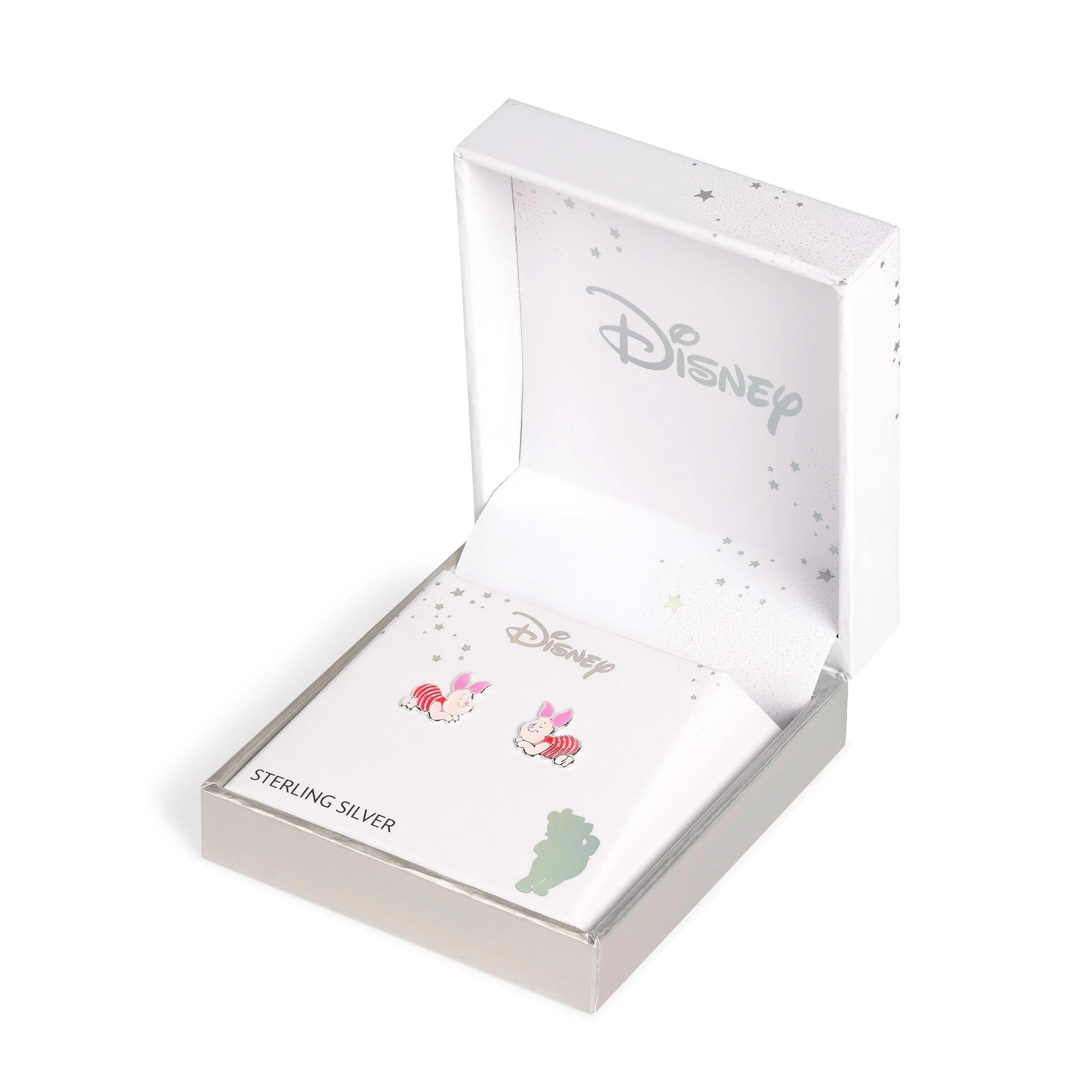 WINNIE THE POOH - Piglet - 1 Pair of Sterling Silver Studs Earrings