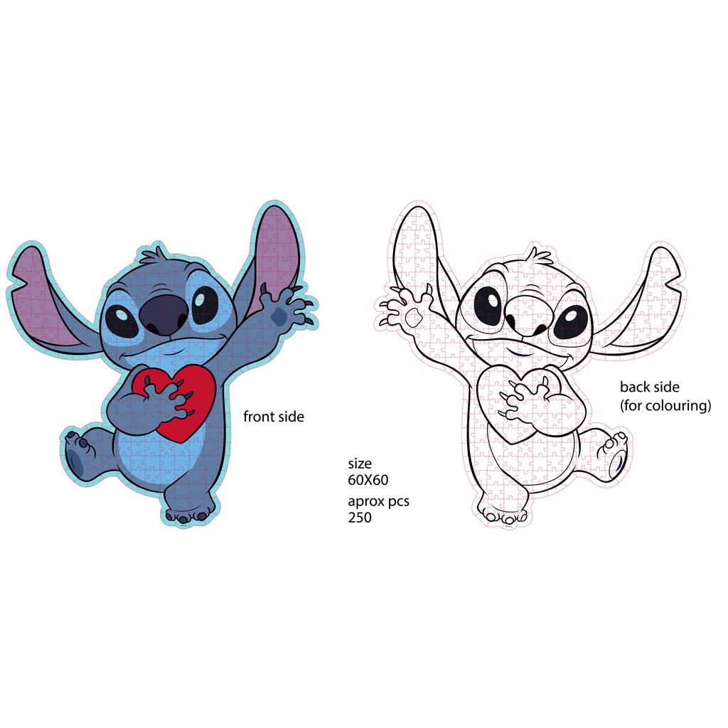 STITCH - Love - Puzzle 250P '60x60cm'