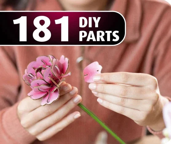 WOODEN FLOWER - Flower Garden - 181pc