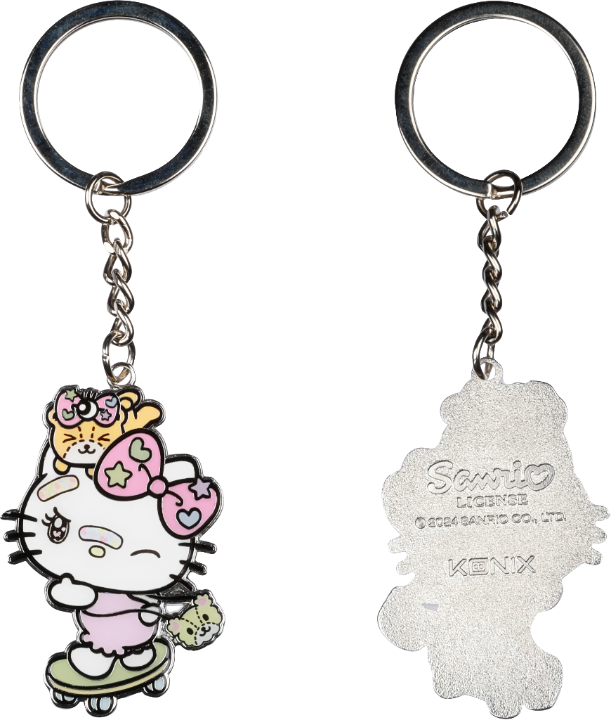 HELLO KITTY - Skateboard - Keyring