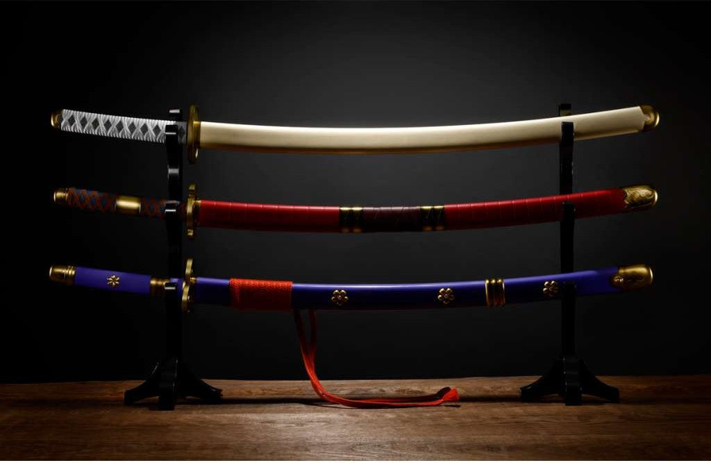 ONE PIECE - 3 swords of Roronoa Zoro - Replica Proplica 95cm