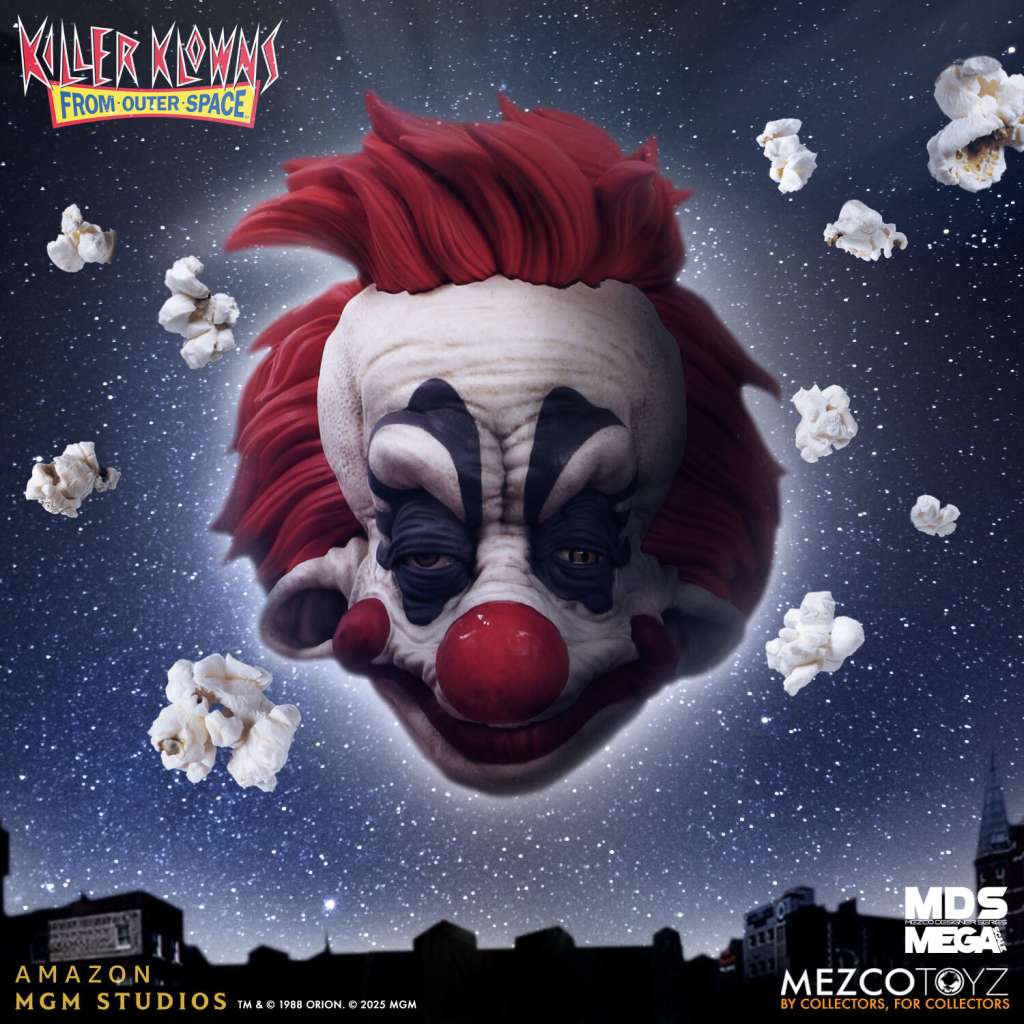 KILLER KLOWNS FROM OUTER SPACE -Rudy -MDS Mega Scale Talking Doll 37cm