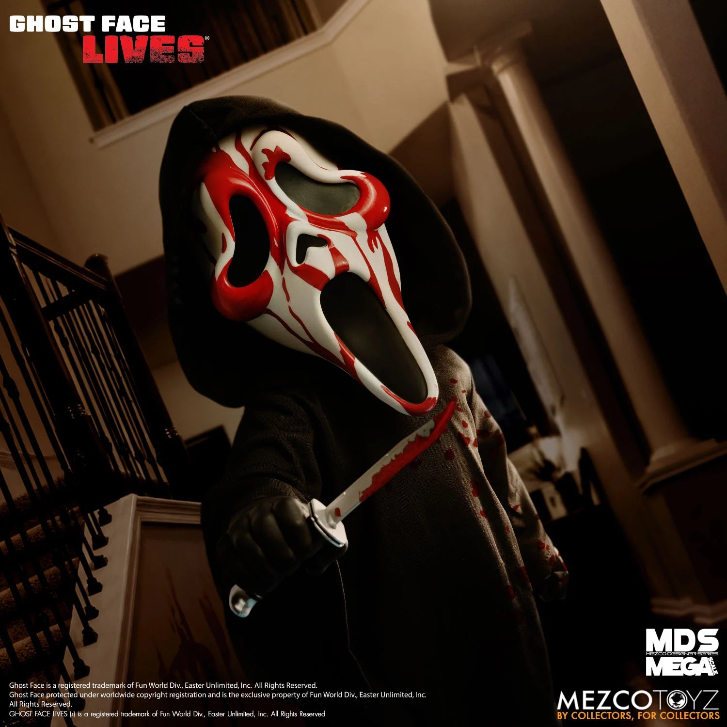 SCREAM - Bloody Ghost Face - MDS Mega Scale Talking Doll 37cm