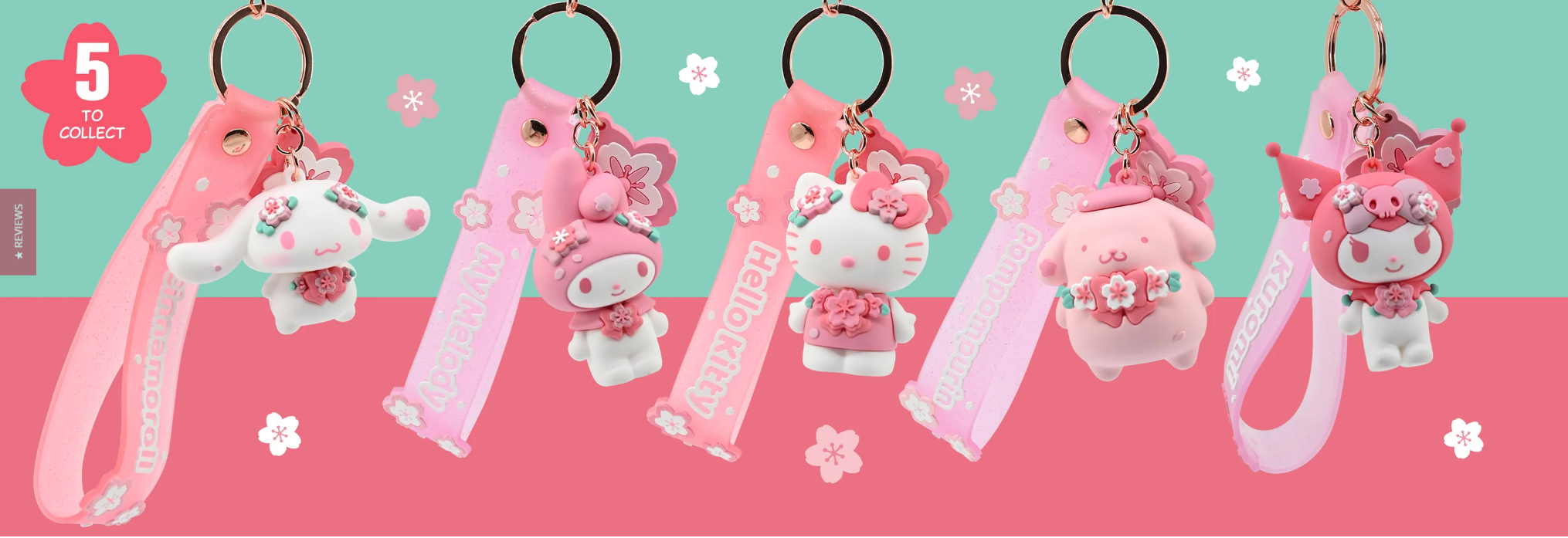 HELLO KITTY - Sakura Series - Assortiment 12 Keychain 15.5cm