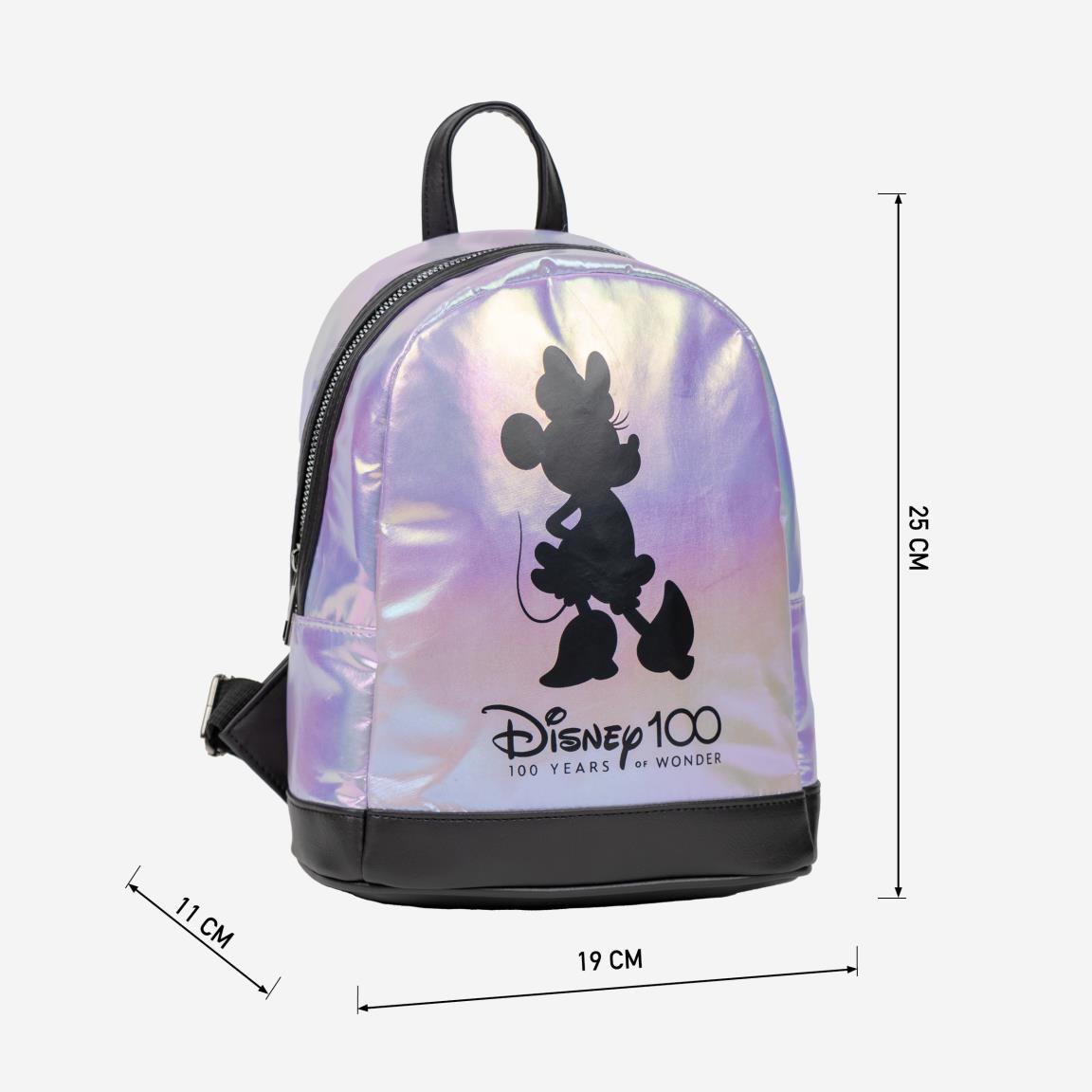 DISNEY 100 Jahre – Minnie – Mini-Rucksack aus Kunstleder mit Perlenmuster