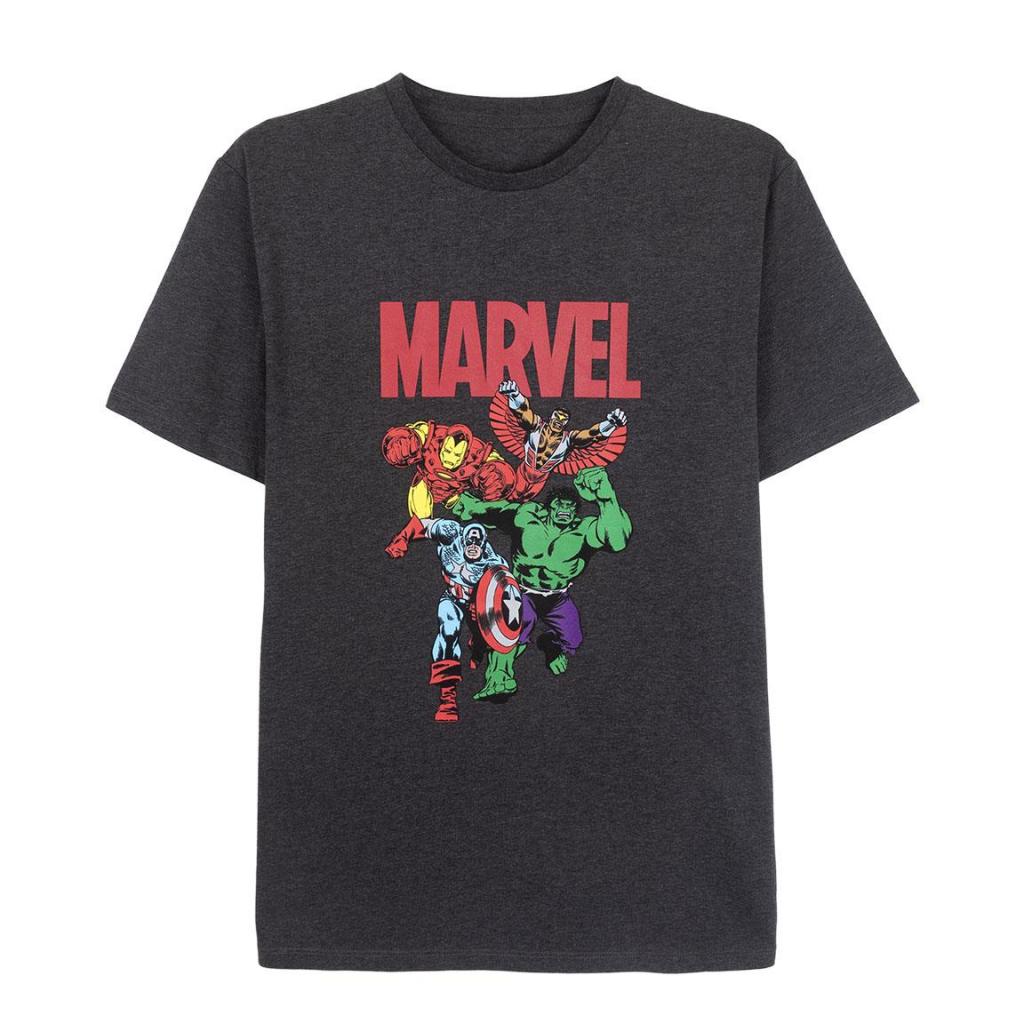 MARVEL - Cotton T-Shirt - 4 Characters - Size S