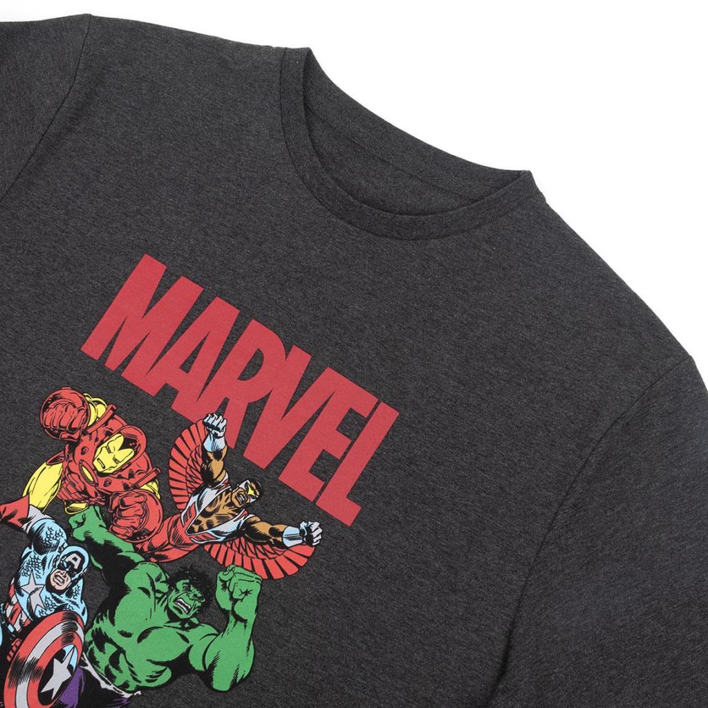 MARVEL - Cotton T-Shirt - 4 Characters - Size 2XL