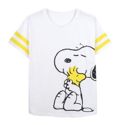 SNOOPY - Cotton T-Shirt - Size L