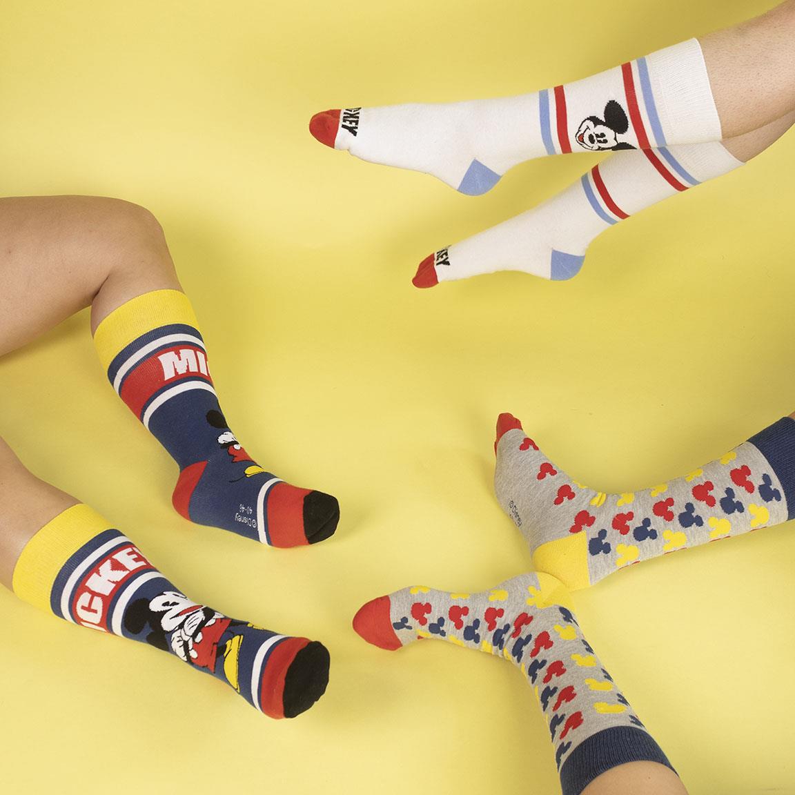 MICKEY – 3 Paar Socken-Pack (Größe 6,5–11)