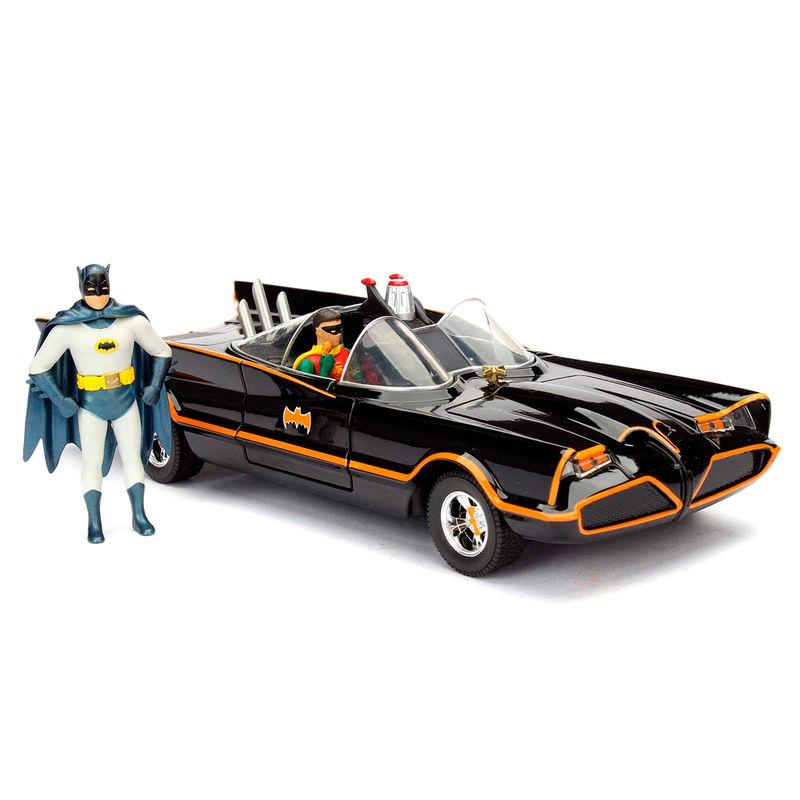 DC COMICS - Batman 1966 Batmobile + Figure Metal Die-Cast - 1:24