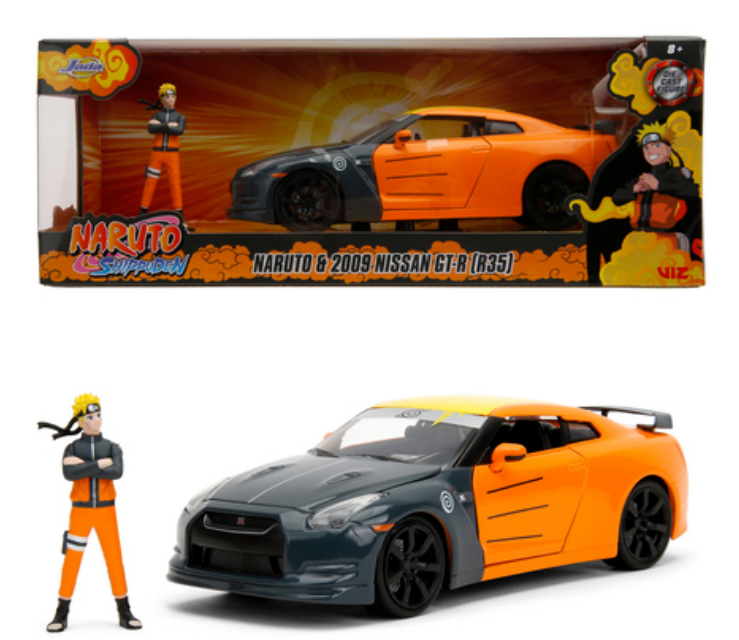 NARUTO - Naruto & 2009 Nissan GT-R (R35) - 1:24