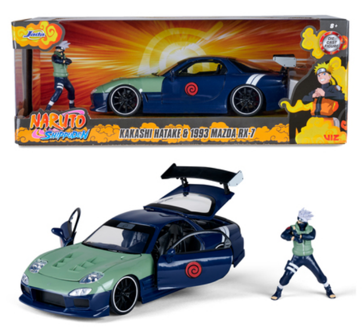 NARUTO - Kakashi Hatake & 1993 Mazda RX-7 - 1:24