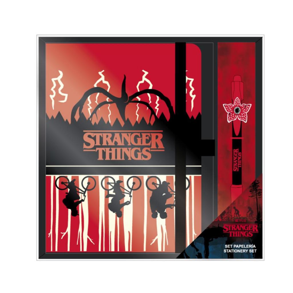 STRANGER THINGS - Set A5 Notebook + Ball-point Pen