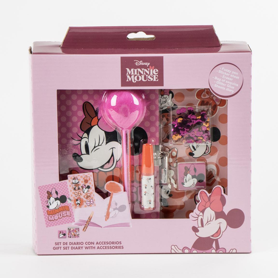 MINNIE - Stationery Set - Diary + accessories 6pc.