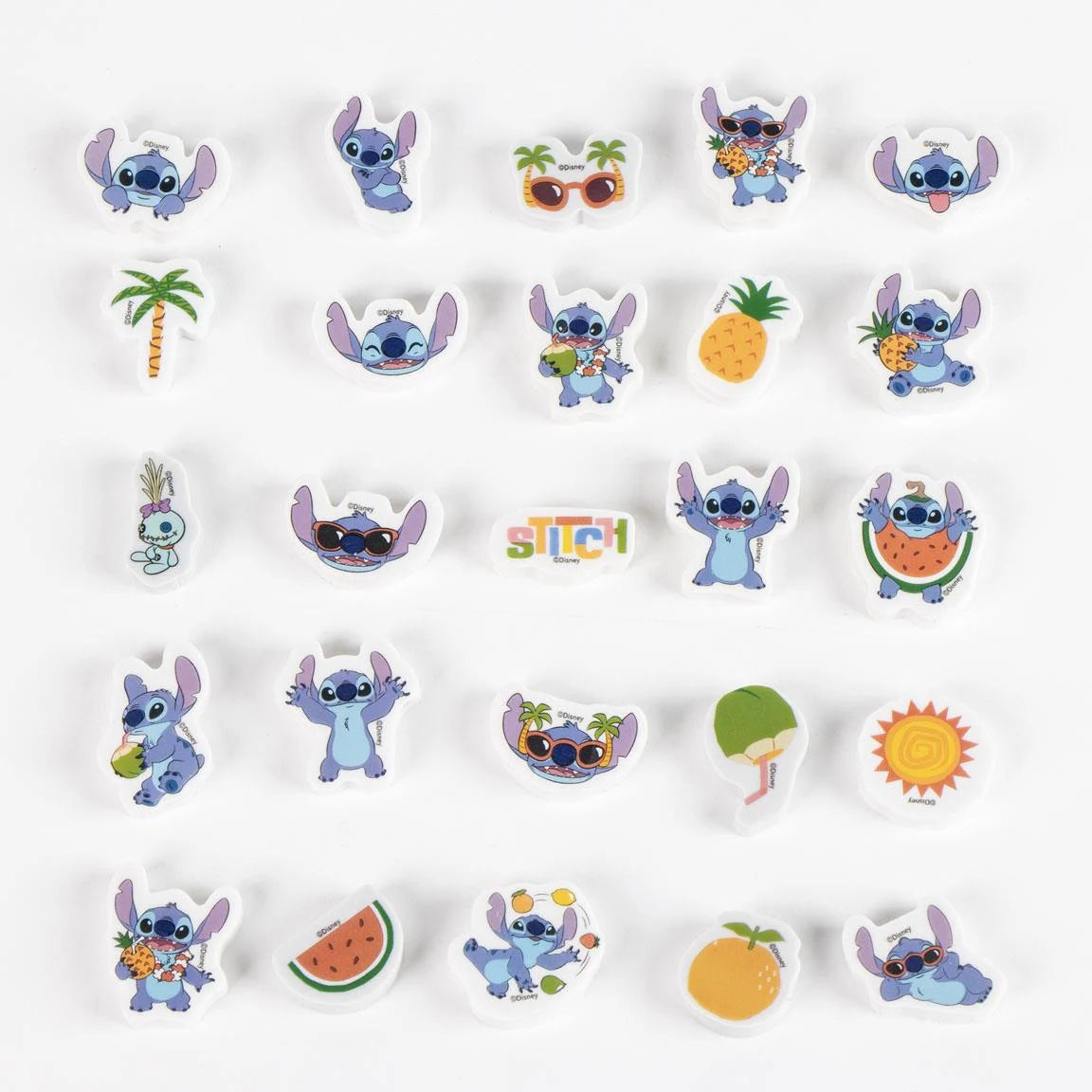 STITCH - Summer - Pack of 25 Erasers