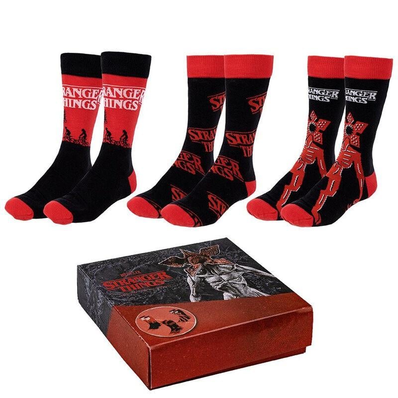 STRANGER THINGS - 3 Pairs socks Pack (UK Size 7,5-11)