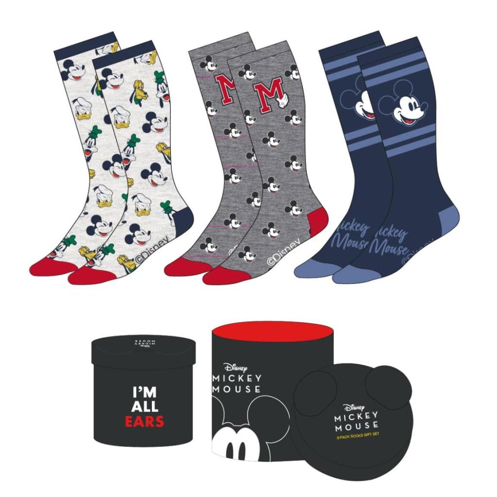 MICKEY - 3 Pairs socks Pack (UK Size 3,5-9)