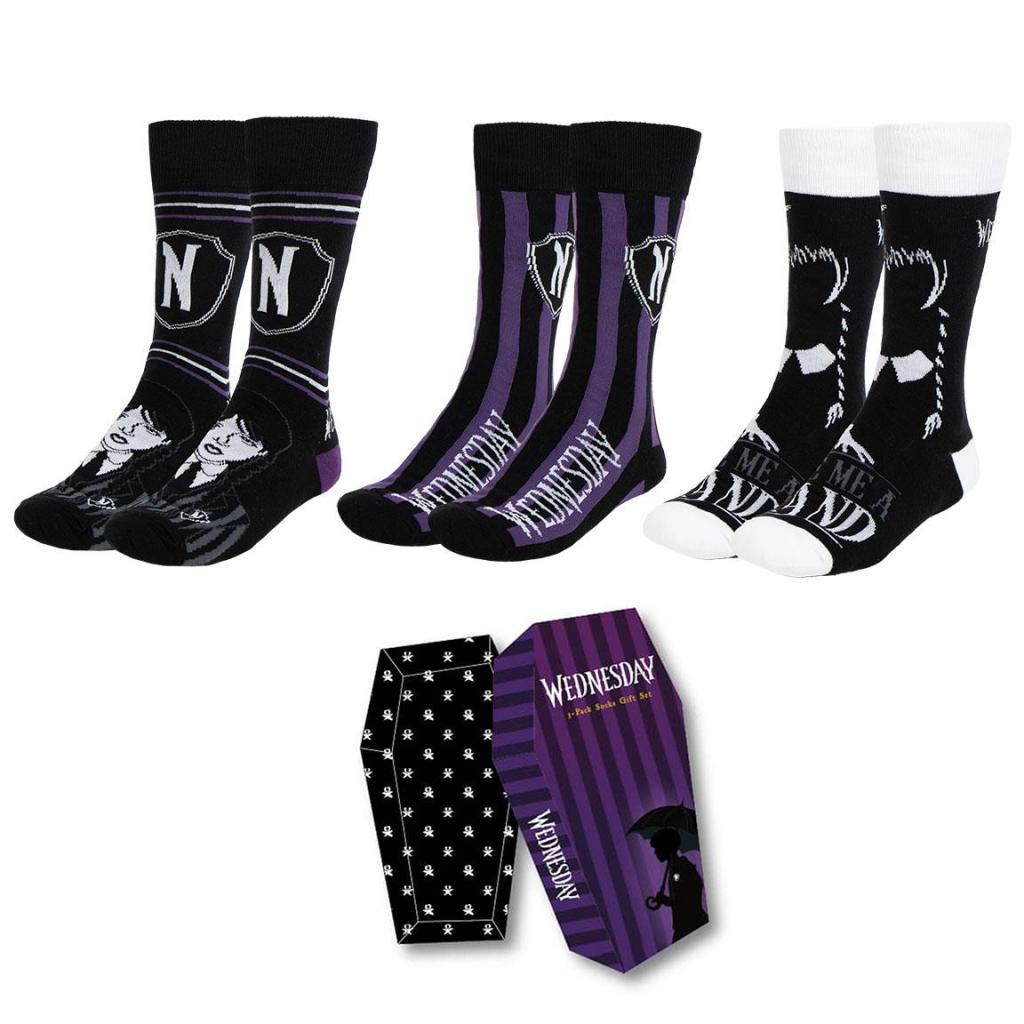 WEDNESDAY - 3 Pairs socks Pack (UK Size 3,5-9)