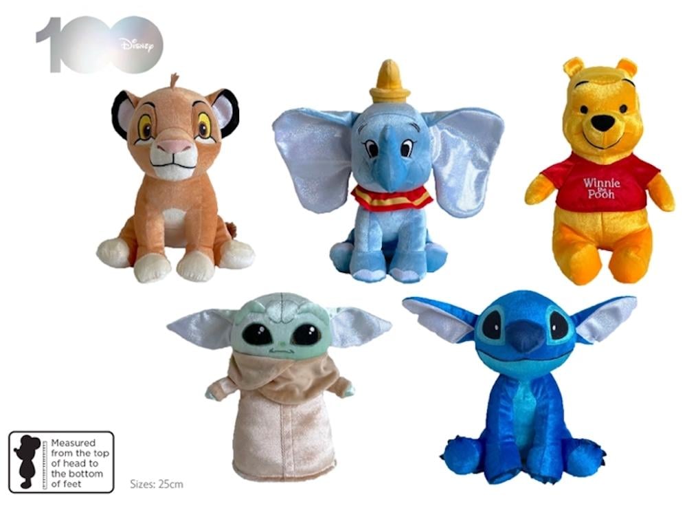 DISNEY - Assortment 10 pcs Plush Platinium Edition - 25cm