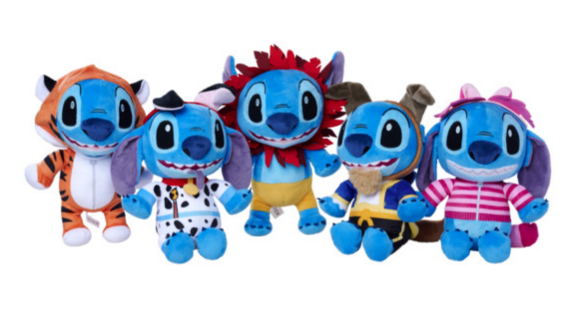 STITCH in Costumes - Assortment of 10 Plushs - 5 Models - 25cm