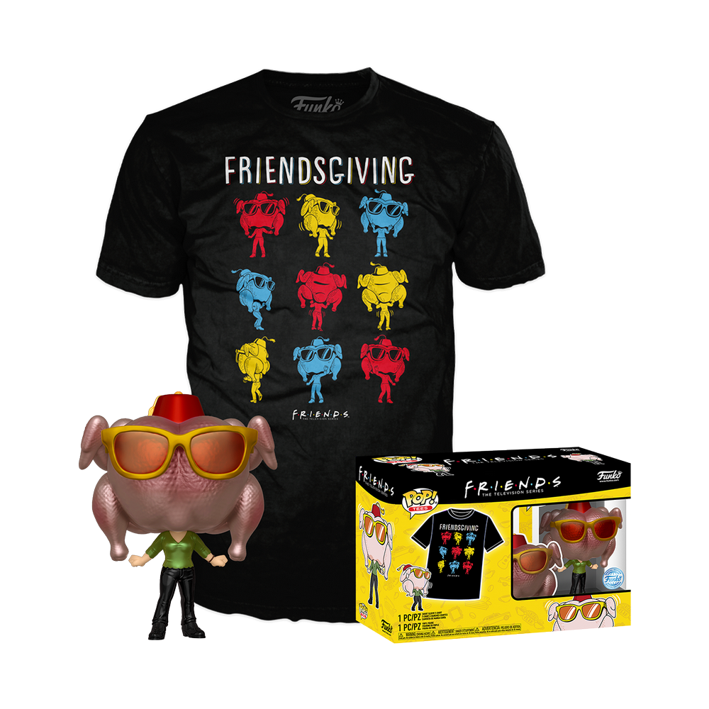 FRIENDS - Booble Head POP N° 706 - Monica W/ Turkey + Tee (S)