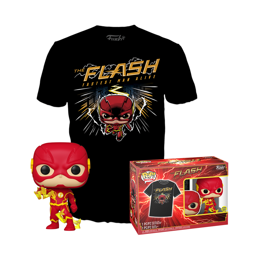 DC COMICS - Booble Head POP N° 1097 - The Flash + Tee (XL)