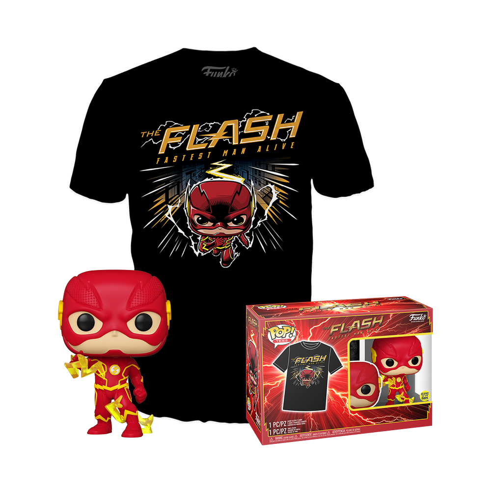 DC COMICS - Booble Head POP N° 1097 - The Flash + Tee (S)