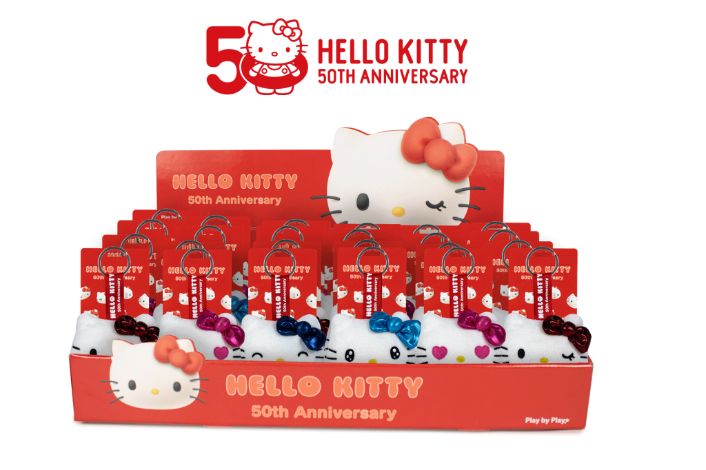 HELLO KITTY - Assortment of 24 Keychain Plushs - 4 models- 7cm