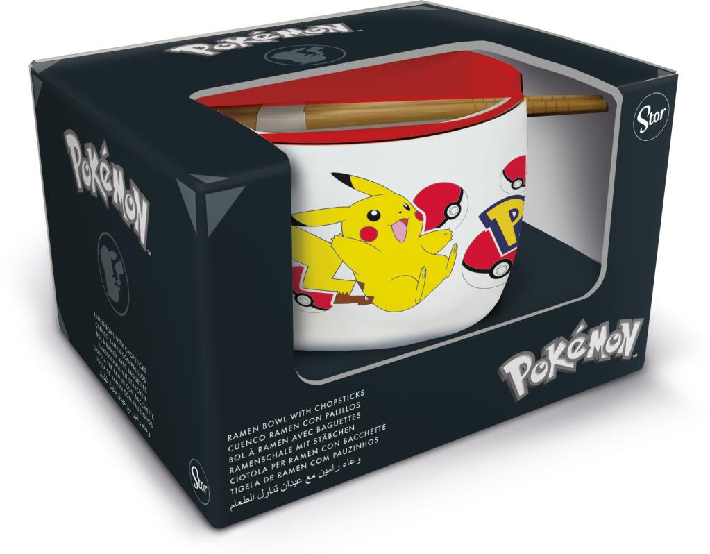 POKEMON - Pikachu - Ramen Bowl with Chopstick - 450 ml