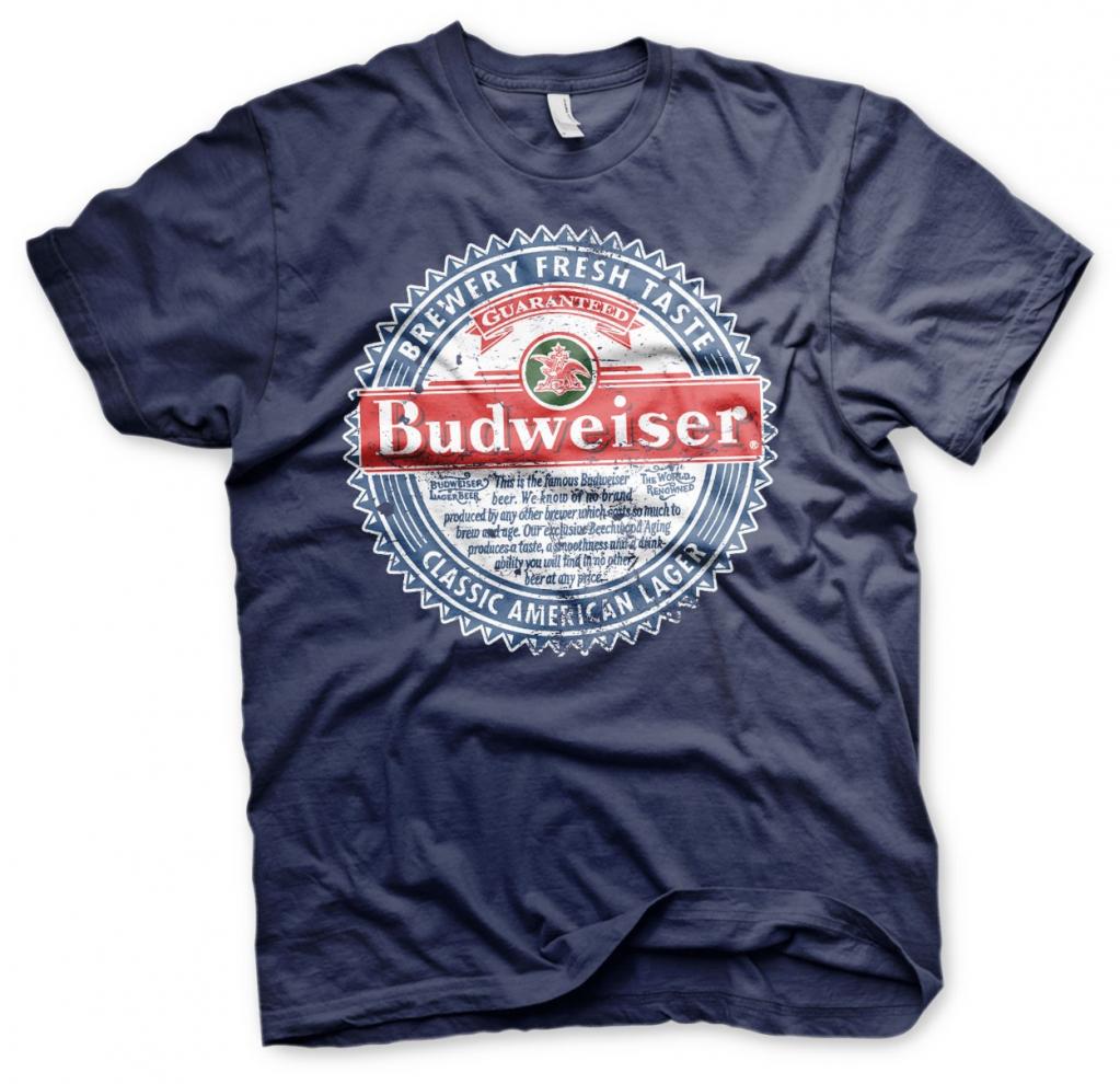 BEER - Budweiser American Lager - T-Shirt - (L)