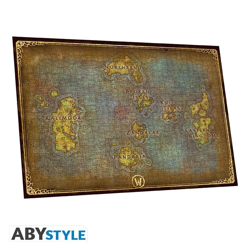 WORLD OF WARCRAFT - Jigsaw Puzzle 1000 pieces - Azeroth Map