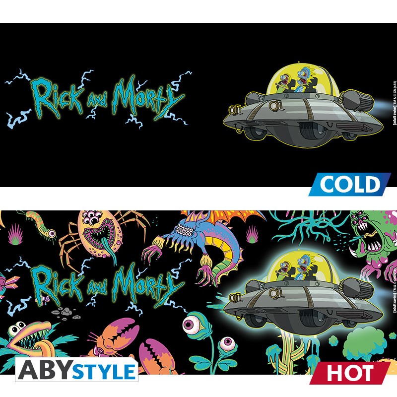 RICK & MORTY - Mug Heat Change 460 ml - Space Ship