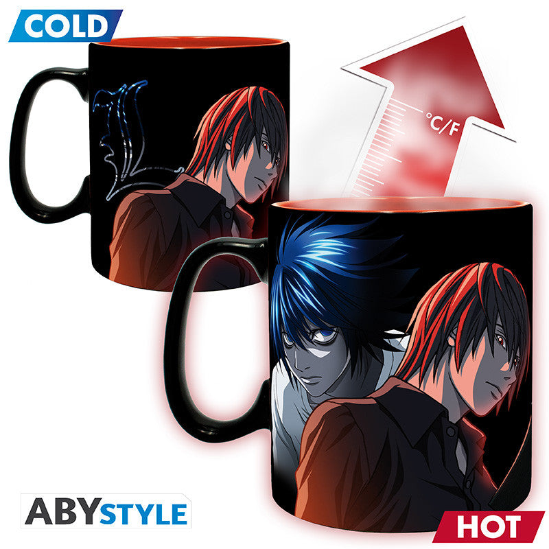 DEATH NOTE - L & Light - Mug Heat Change 460ml
