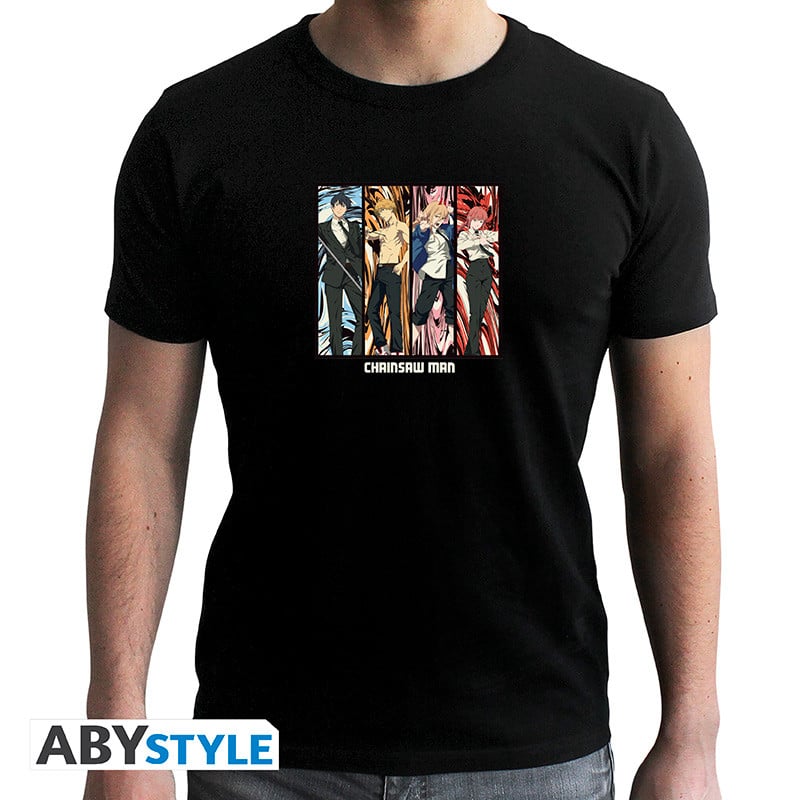 CHAINSAW MAN - T-Shirt Group Unisex black (XXL)