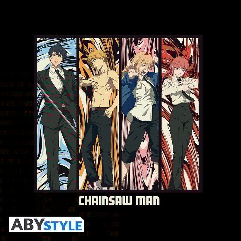 CHAINSAW MAN - T-Shirt Group Unisex black (XXL)