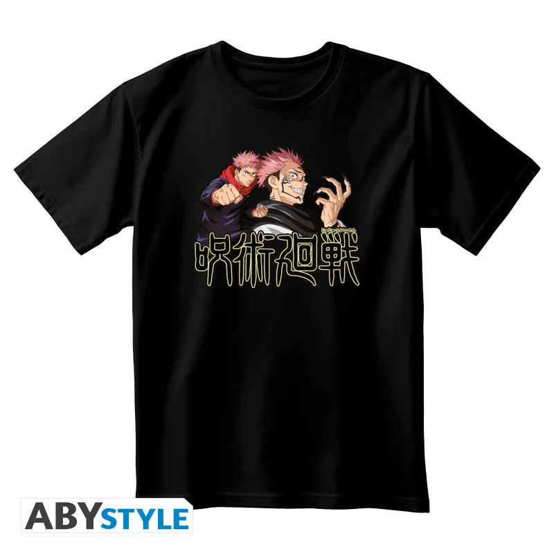 JUJUTSU KAISEN - T-Shirt Itadori & Sukuna Unisex black (XXL)
