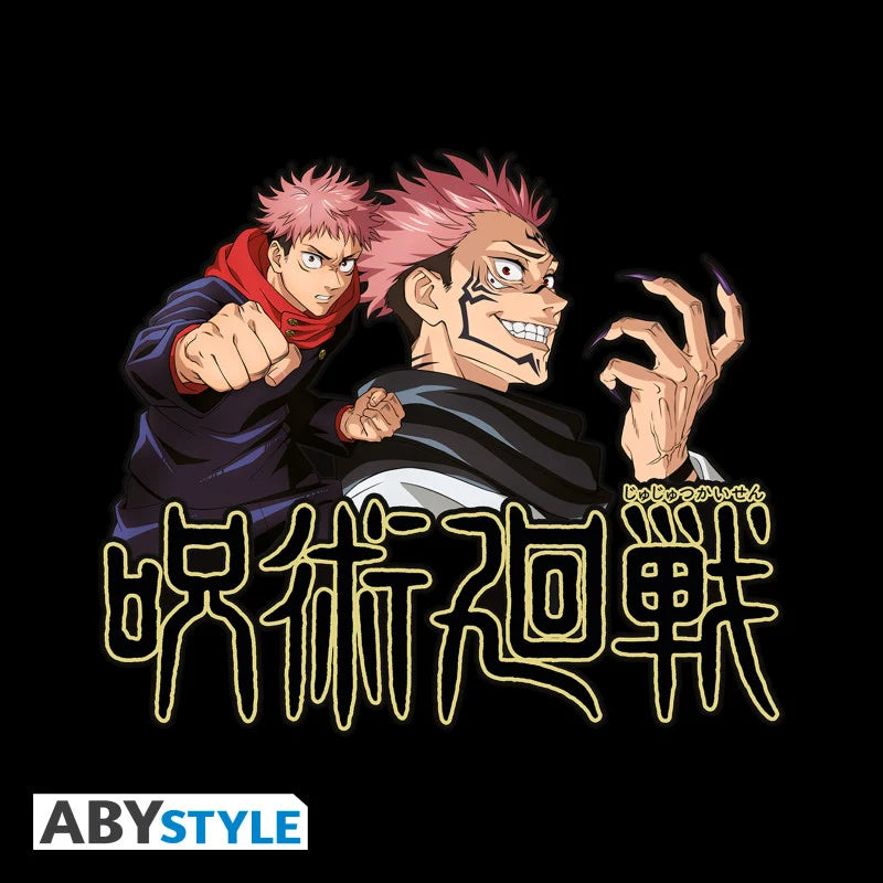 JUJUTSU KAISEN - T-Shirt Itadori & Sukuna Unisex black (L)
