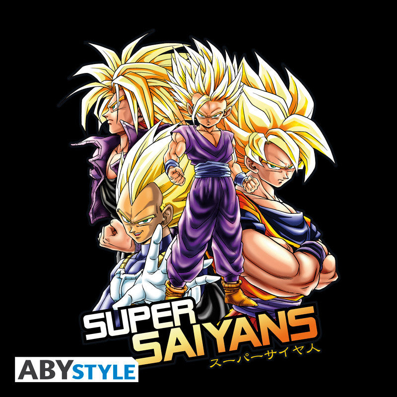 DRAGON BALL - T-Shirt DBZ Saiyans Unisex black (XS)