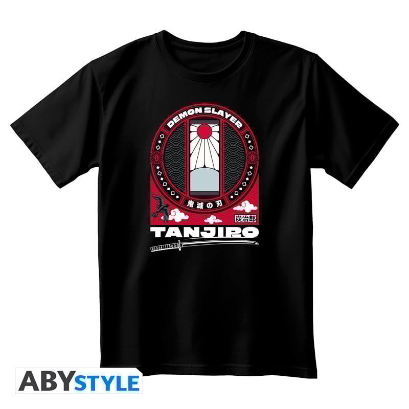 DEMON SLAYER - T-Shirt Tanjiro Inspiration Unisex Black (S)