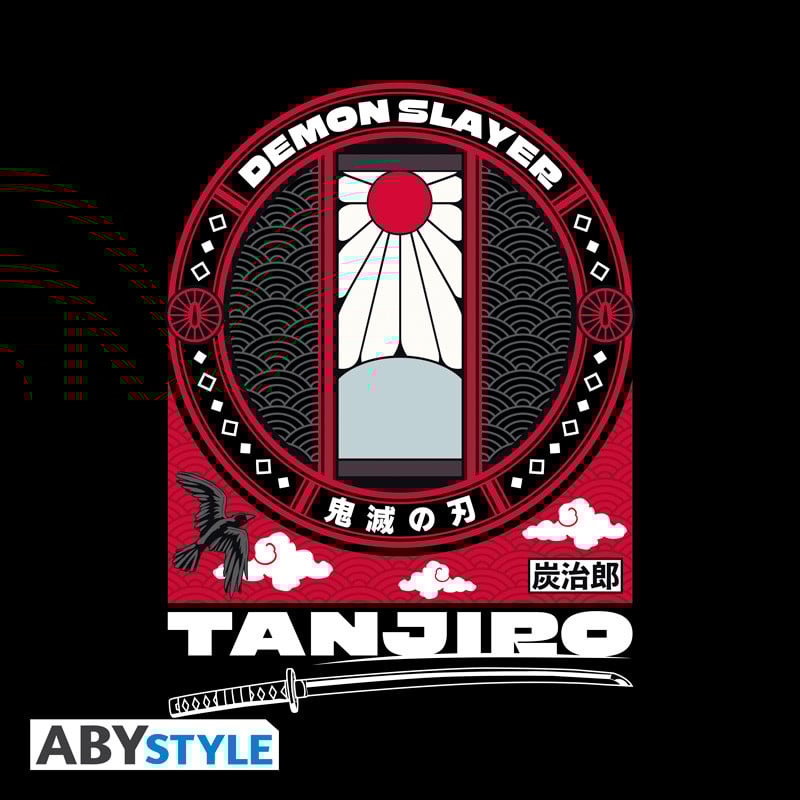 DEMON SLAYER - T-Shirt Tanjiro Inspiration Unisex Black (S)